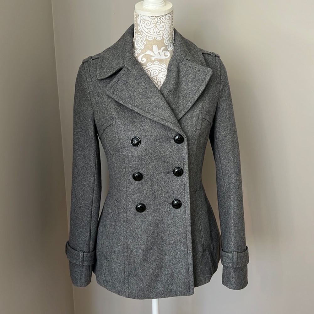 Express Gray Pea Coat